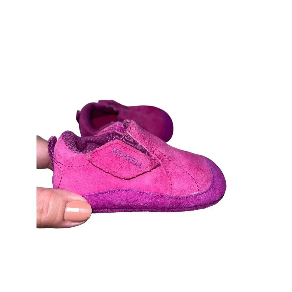 Merrell Jungle Moc Baby Berry Leather Size 3 Month
